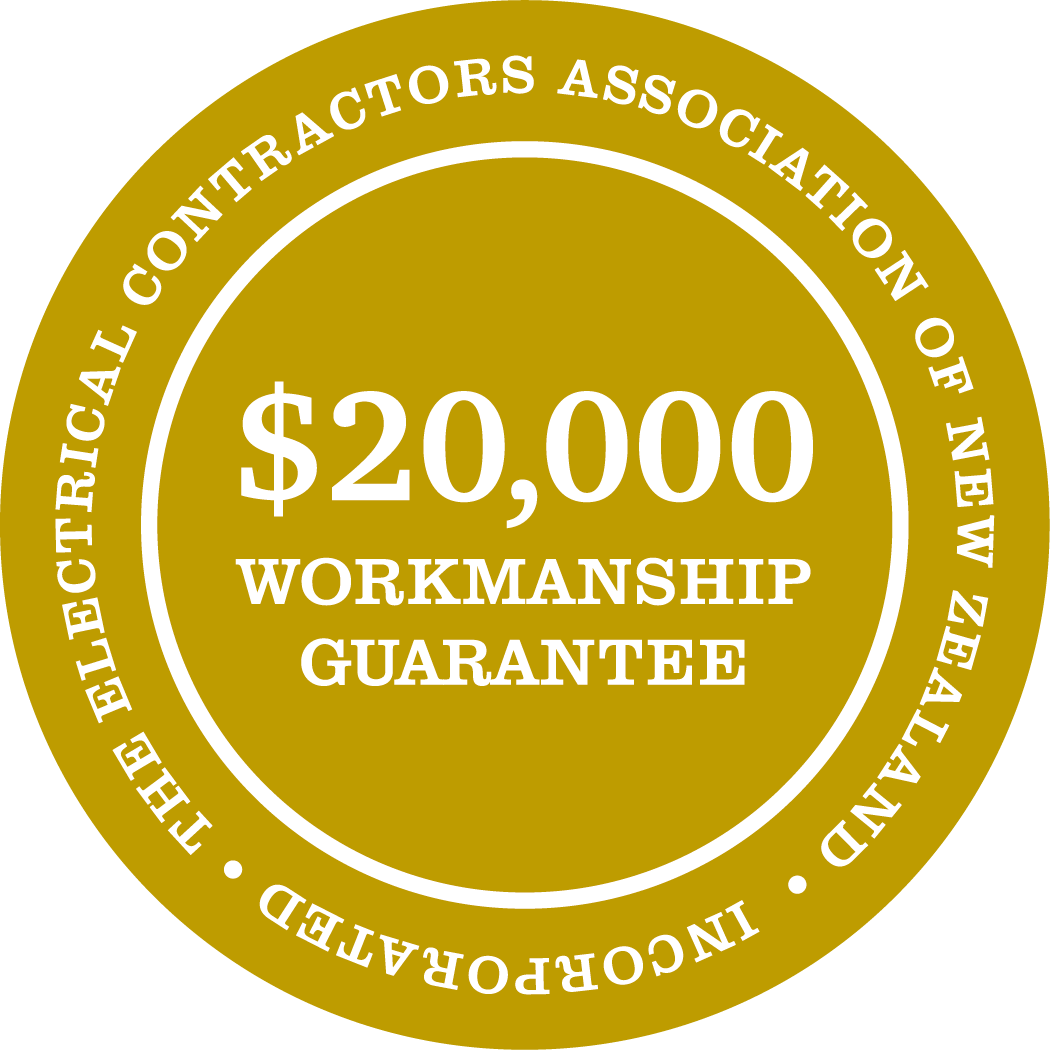 $20,000 workmanship guarantee badge